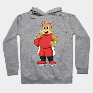 Bear at Basketball Sports Hoodie